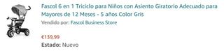 Triciclo evolutivo Fascol 6 en 1
