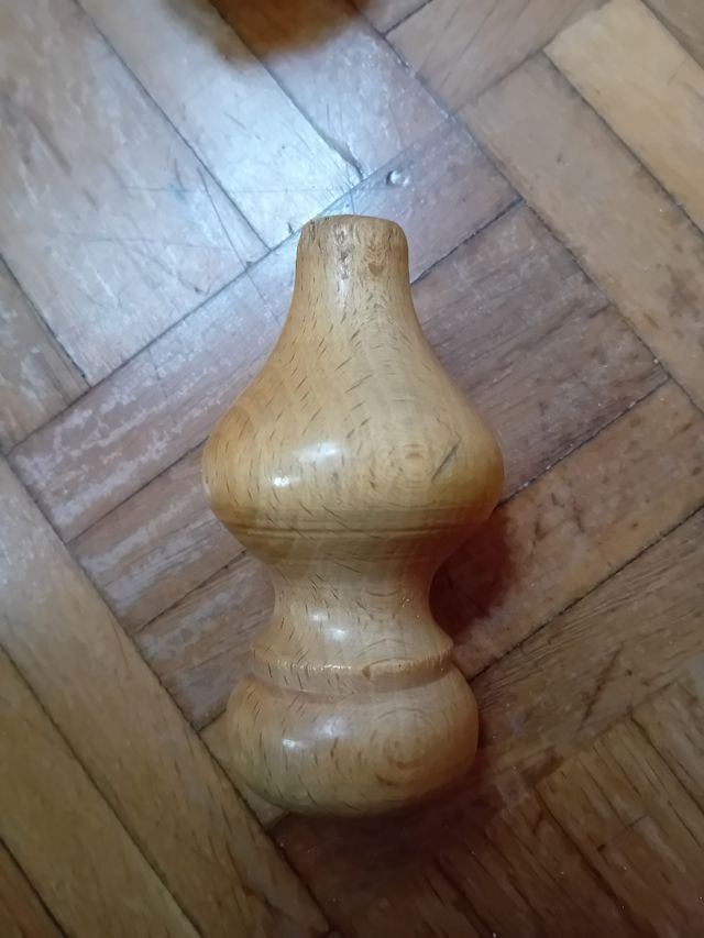 Paraurti per asta per tende in legno