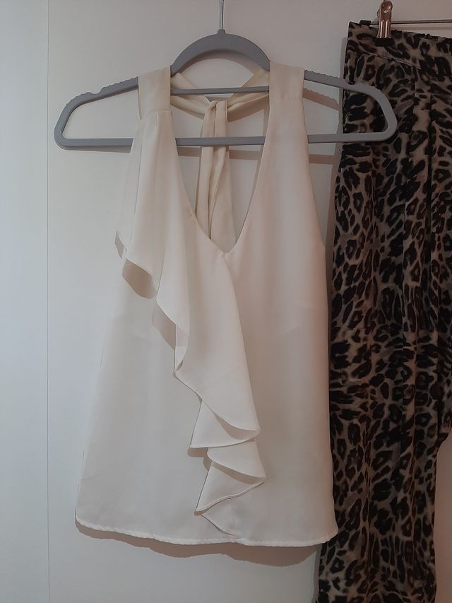 Conjunto top y pantalón animal print