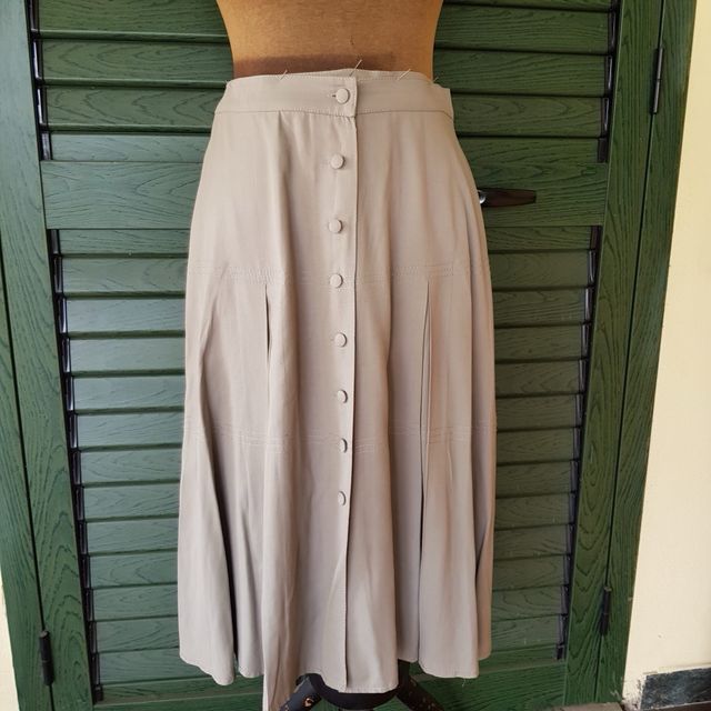 Gonna longuette in viscosa