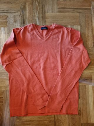 Jersey Zara hombre talla L naranja