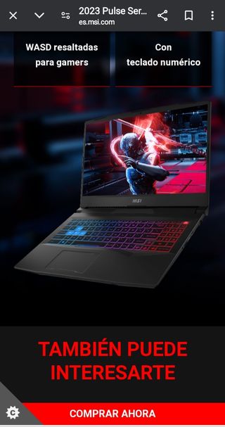 Vendo un portátil msi pulse gama alta