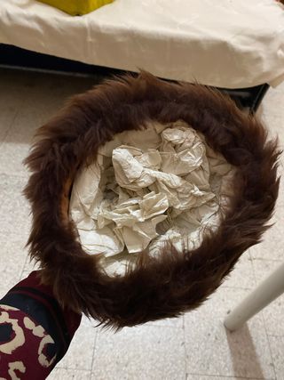 Cappello in pelliccia ecologica