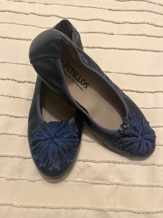 Zapatos Pitillos azul marino