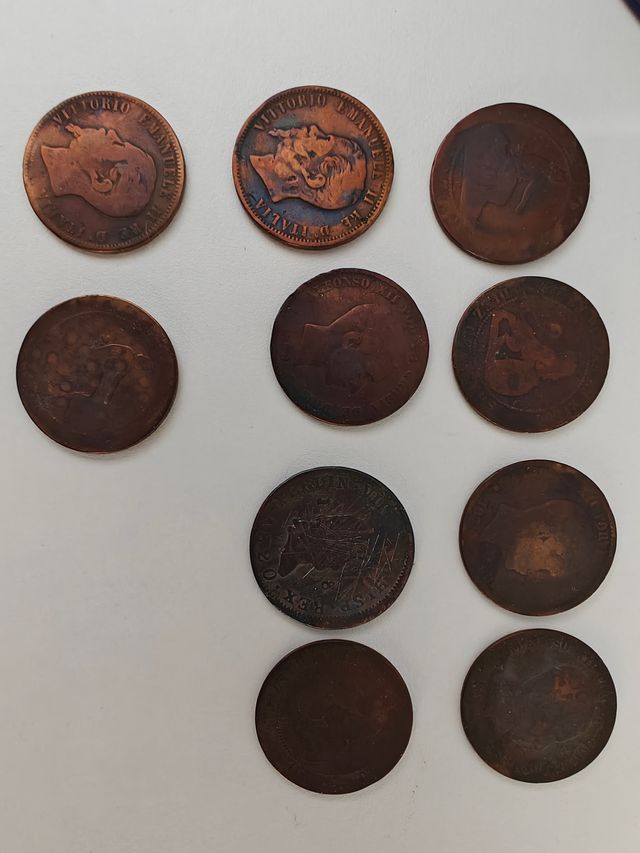 Varios cobres del siglo XIX