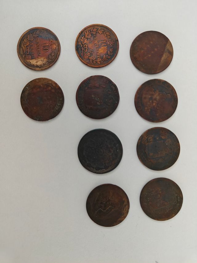 Varios cobres del siglo XIX