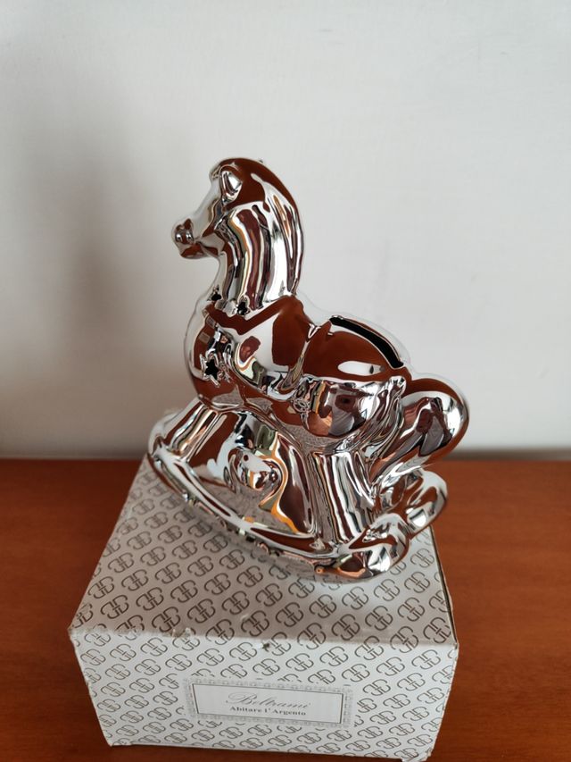 beltrami cavalluccio Salvadanaio argento 