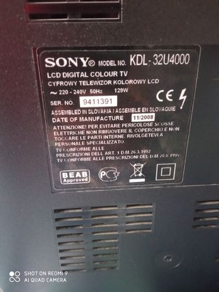 Tele de segunda mano