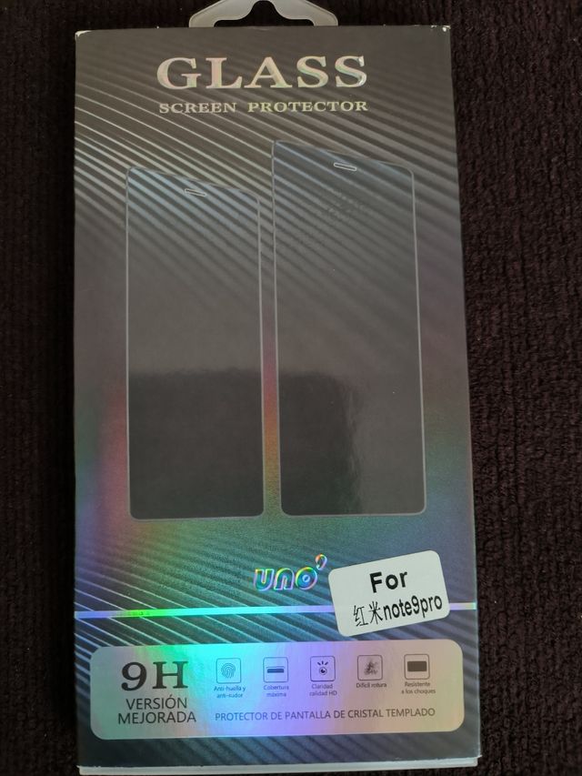 Protector de pantalla Note 9 pro