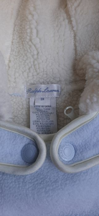 Buzo forro polar de RALPH LAUREN 3 meses