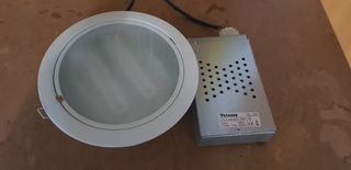 Downlight fluorescente empotrable