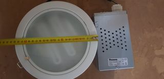 Downlight fluorescente empotrable