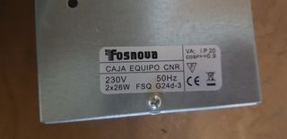 Downlight fluorescente empotrable