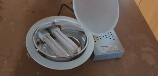 Downlight fluorescente empotrable