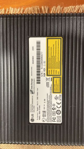 Grabador/Reproductor DVD y CD externo