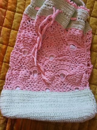 Zainetto uncinetto secchiello