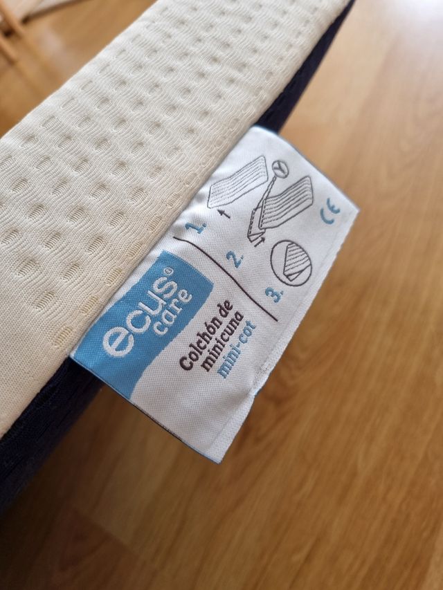 Colchon minicuna Ecuskids 75x42 NUEVO 