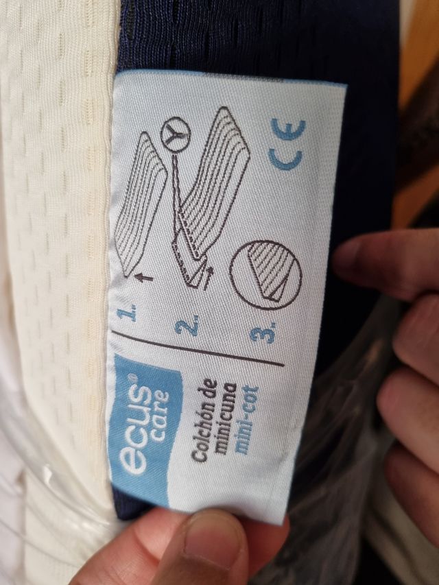 Colchon minicuna Ecuskids 75x42 NUEVO 