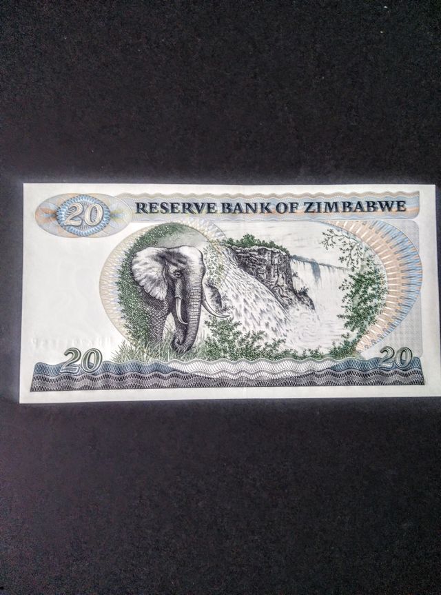 ZIMBABWE 20 DOLARES. SC