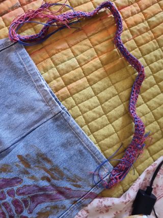 Borsa spiaggia dipinta  a mano