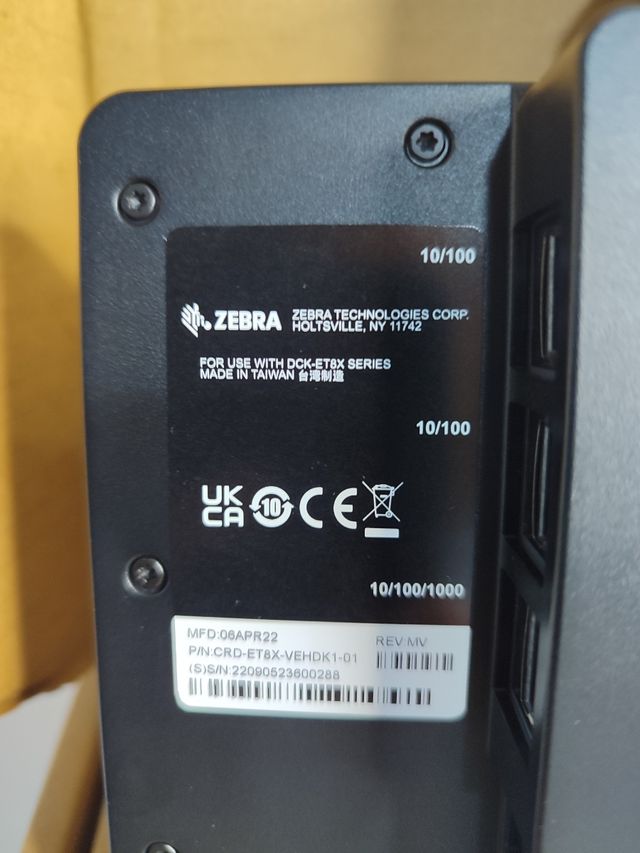 🆕 Estacion Zebra CRD-ET8X-VEHDK1-01