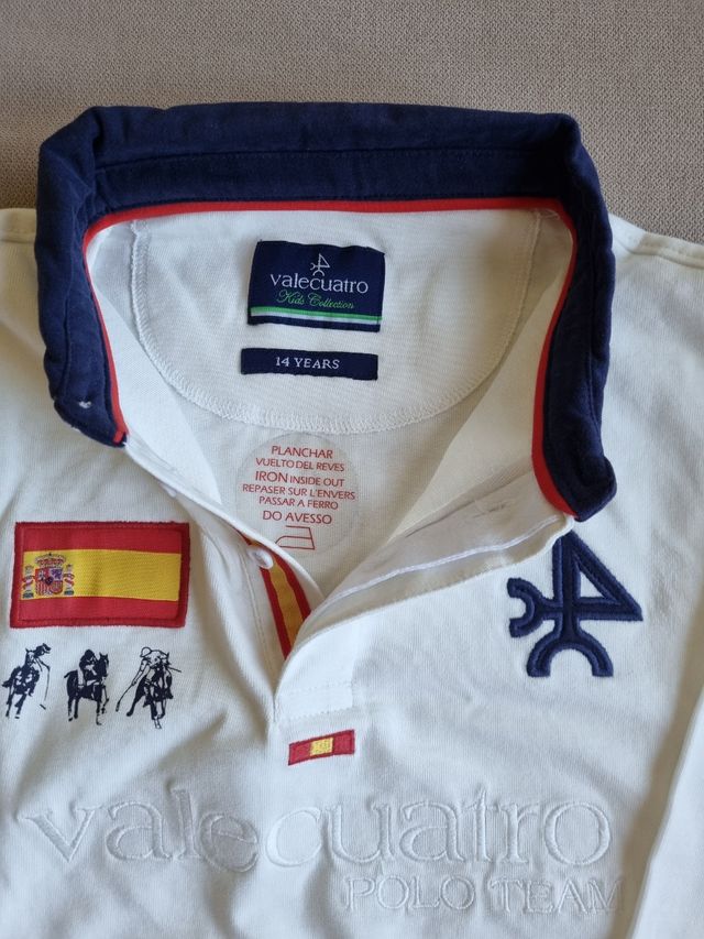 Polo Valecuatro niño talla 14 beige