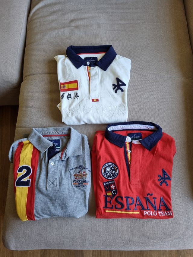 Polo Valecuatro niño talla 14 beige