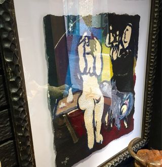 Pintura gouache / Cuadro Juan Ripolles 1986