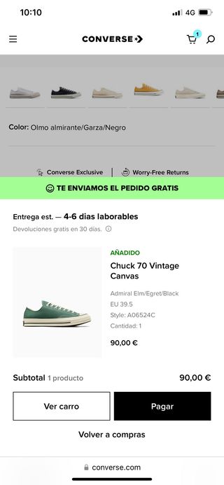 zapatillas converse chuck 70 vintage canvas