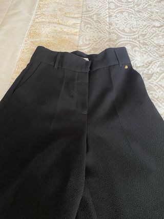 Pantalòn palazzo negro para mujer Pedro del Hierro