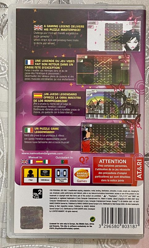 Versión Gunpey PAL Sony PSP