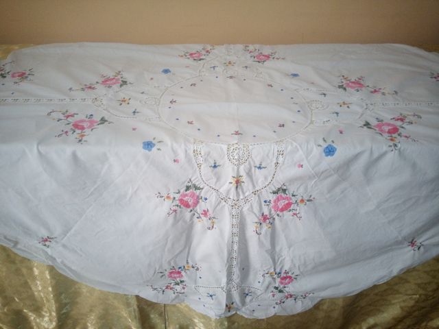 Tovaglia rotonda vintage