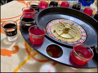 Roulotte set gioco di bicchieri cicchetto