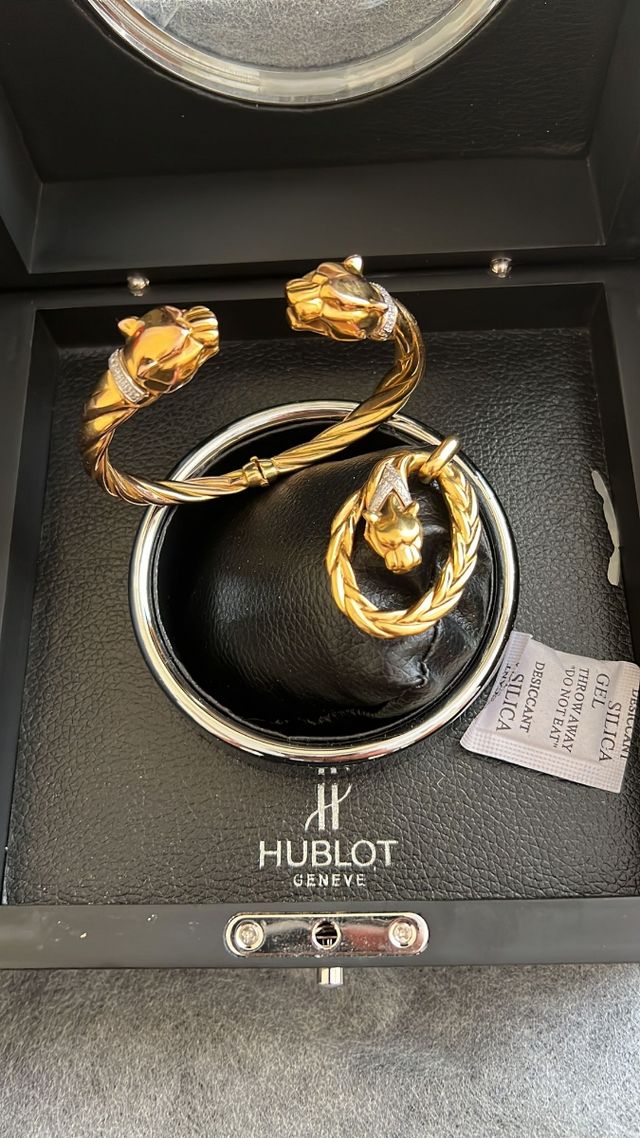 Pulsera / colgante estilo cartier oro 18 k