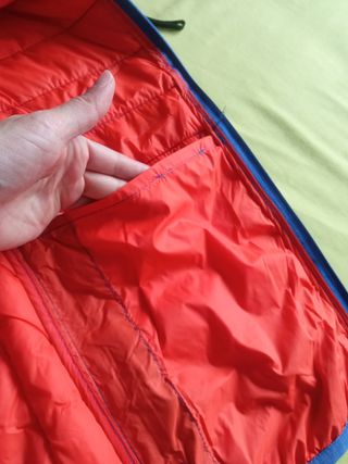 Chaleco plumifero entretiempo azul