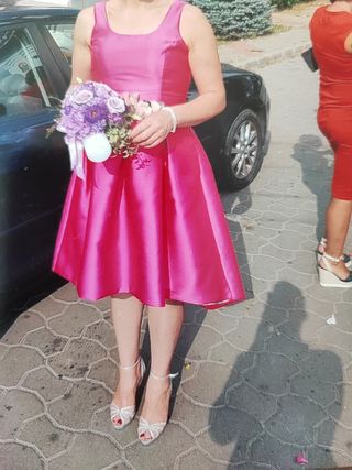 Vestido fiesta rosa