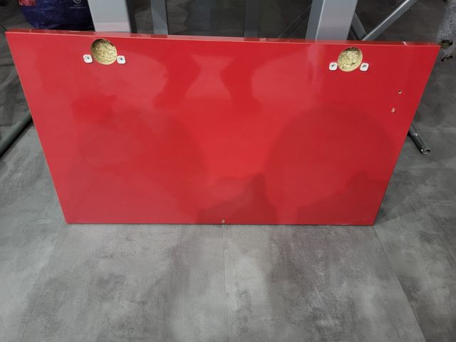 Puertas cocina rojas