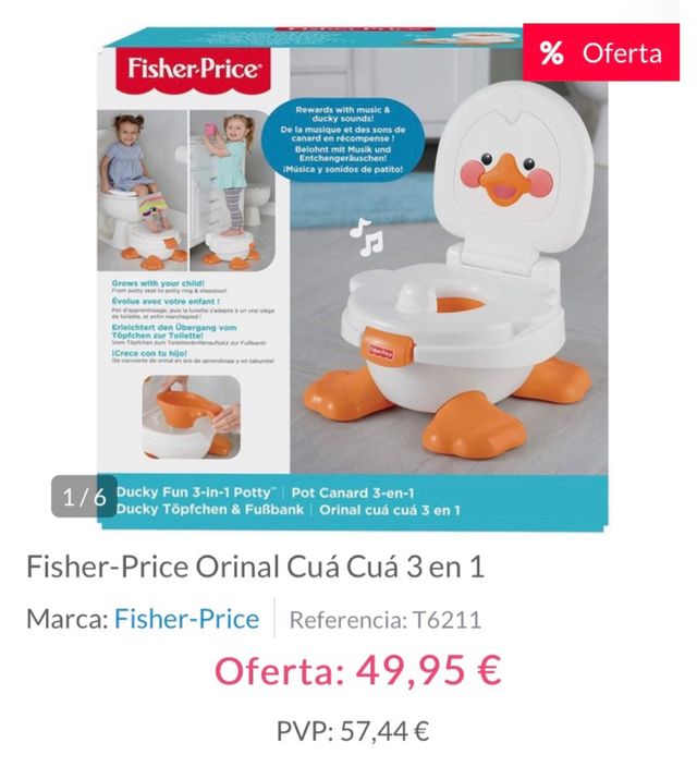 Orinal niños de crecimiento con música