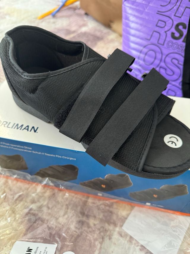 Zapato juanete post quirurgico ortopedico