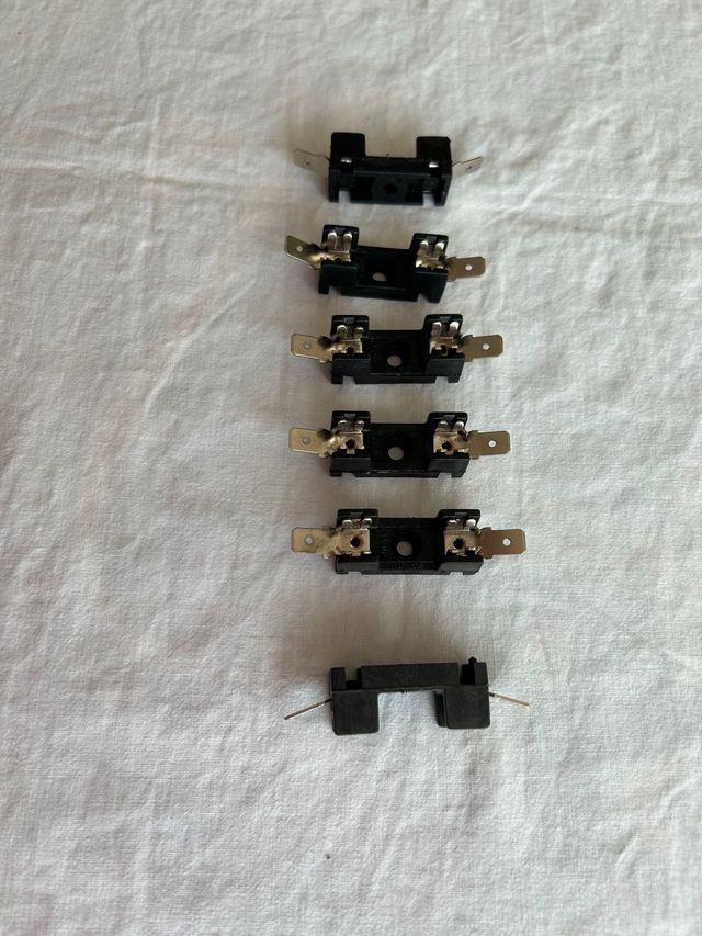 Set de 5 portafusibles 6X32mm/300V/16A