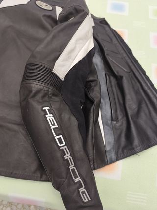 Traje de cuero moto