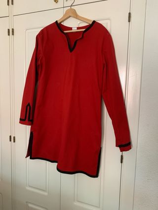 Traje medieval. popelin talla M