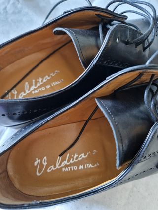 Scarpe da uomo nere in pelle misura 40,5