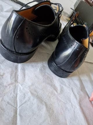 Scarpe da uomo nere in pelle misura 40,5