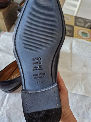Scarpe da uomo nere in pelle misura 40,5