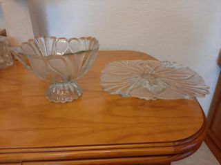 Frutero Cristal y Fuente tarta Cristal