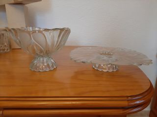 Frutero Cristal y Fuente tarta Cristal