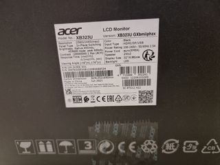 Monitor ACER xb323ugx 1440p 240hz