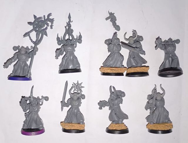 9x Marines conversión Caos con túnicas