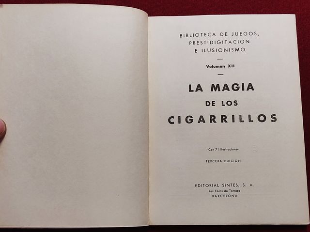 LBRO MAGIA "LA MAGIA DE LOS CIGARRILLOS"